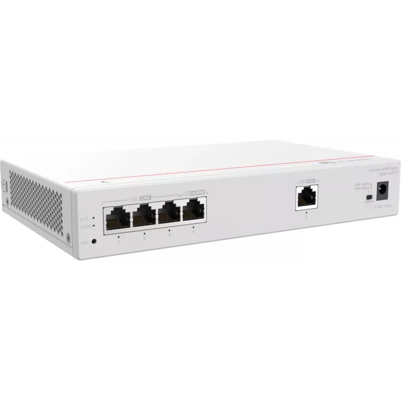 Huawei S380-L4P1T kelių paslaugų maršrutizatorius, 1x WAN, 4x POE LAN