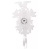 NeXtime laikrodis 2988 Cuckoo Weeble, 41x21 cm, sieninis, baltas