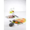 Vakuuminis indas ZWILLING 36807-007-0, plastikinis stačiakampis maisto indas, 1,1 l ir 2,3 l, sandariai užsidarantis dangtelis, išimamas, permatomas baltas
