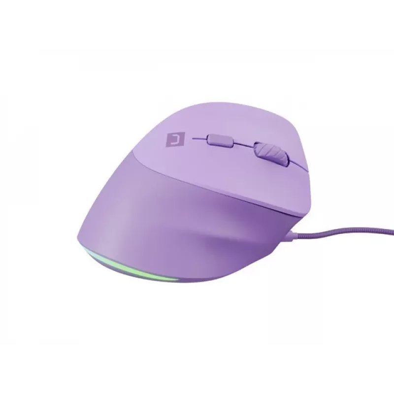 NATEC Crake 2 Pro pelė, vertikali, dešinei rankai, USB-A, optinė, 12800 DPI, violetinė