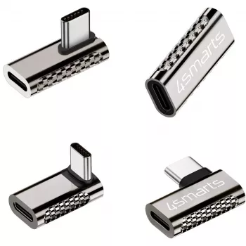 USB-C lizdo keitiklis 4smarts 540464 USB-C į USB-C sidabrinis