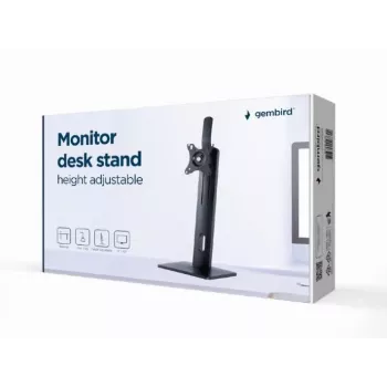 Gembird MS-D1-01 reguliuojamo aukščio monitoriaus stovas, juodas