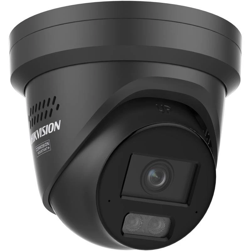 Hikvision Pro Series su ColorVu 4 MP išmaniu hibridiniu apšvietimu ir ColorVu fiksuoto kupolo tinklo kamera