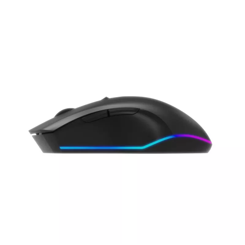 Belaidė RF optinė pelė Gembird MUSGW-6BL-02 – dešinei rankai, 3200 DPI, 6 mygtukai, juoda, RGB