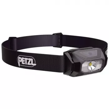 Petzl TIKKINA 300 lm juoda – kompaktiška baterijomis maitinama galvos lemputė