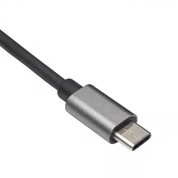 Akyga AK-AD-65 USB-C – Gigabit Ethernet tinklo adapteris, RJ45, 15 cm, sidabrinis