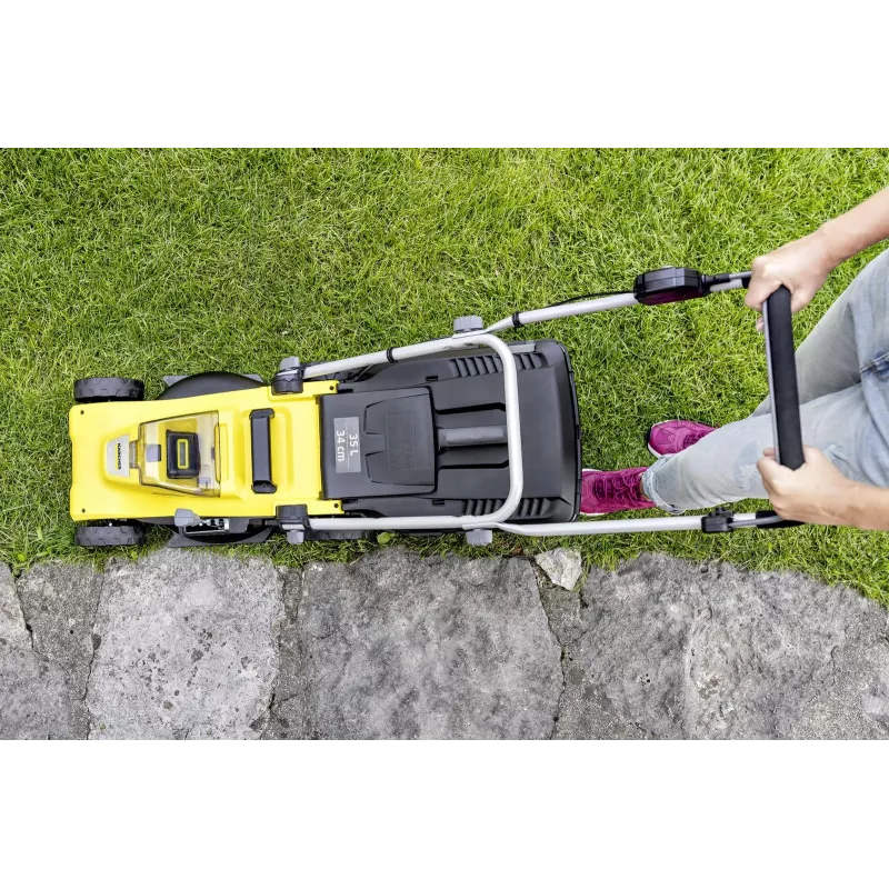 Belaidis vejapjovė Karcher LMO 3-18, 18 V, pjovimo plotis 340 mm, iki 350 m², 25–60 mm aukštis