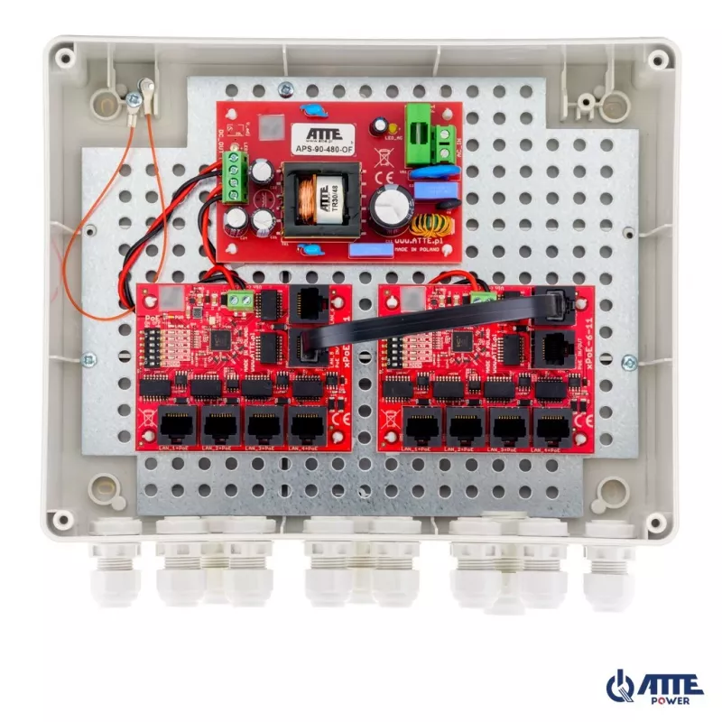 ATTE IP-9-11-L2 10-Port lauko PoE jungiklis (16806)