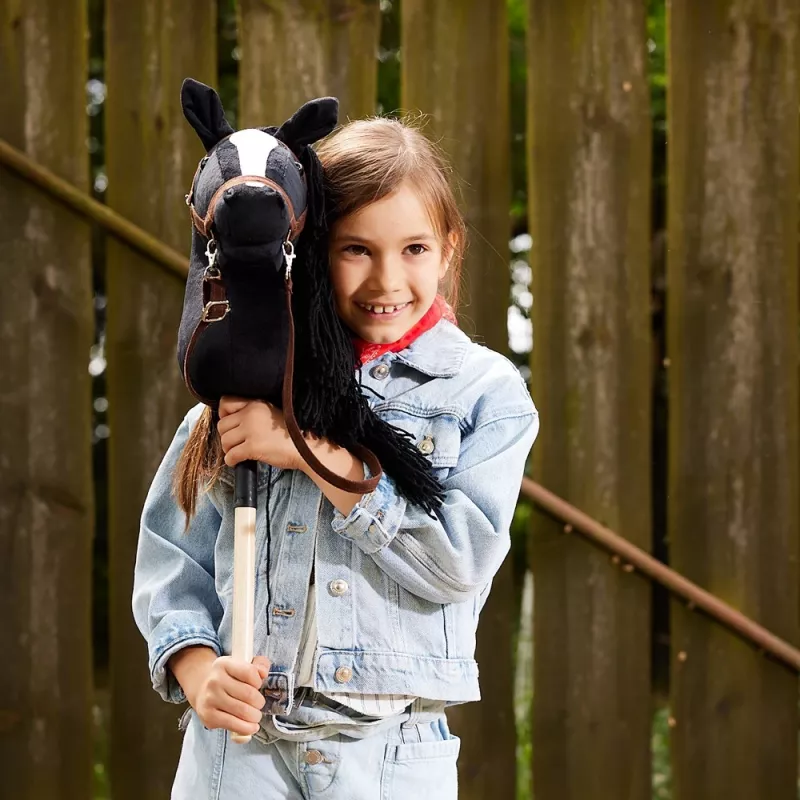 Arklinkas ant lazdos HOPPIHORSE Hobby Horse A3 juodas