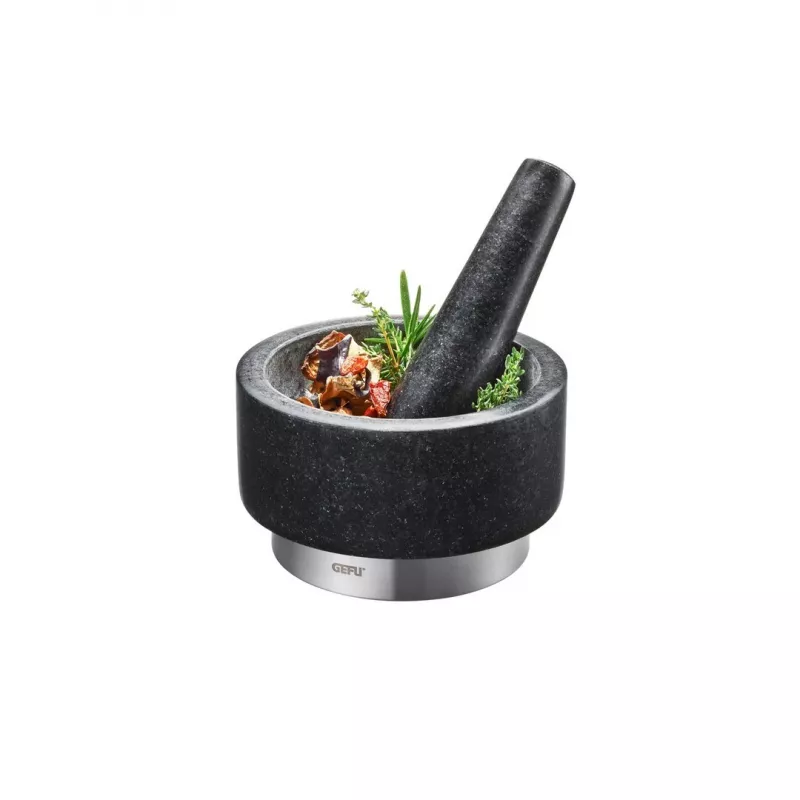 Grūstuvas GEFU 35300 juodas granitas nerūdijantis plienas 14 cm