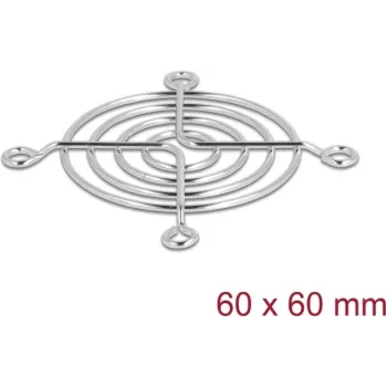 Ventiliatoriaus grotelės DeLOCK 67305 Metalinės Sidabrinės 53mm