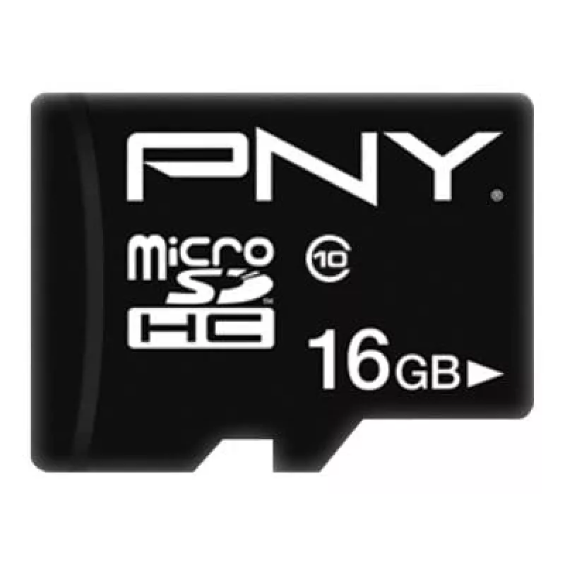 MicroSDHC PNY 16GB Class 10 Juoda P-SDU16G10PPL-GE