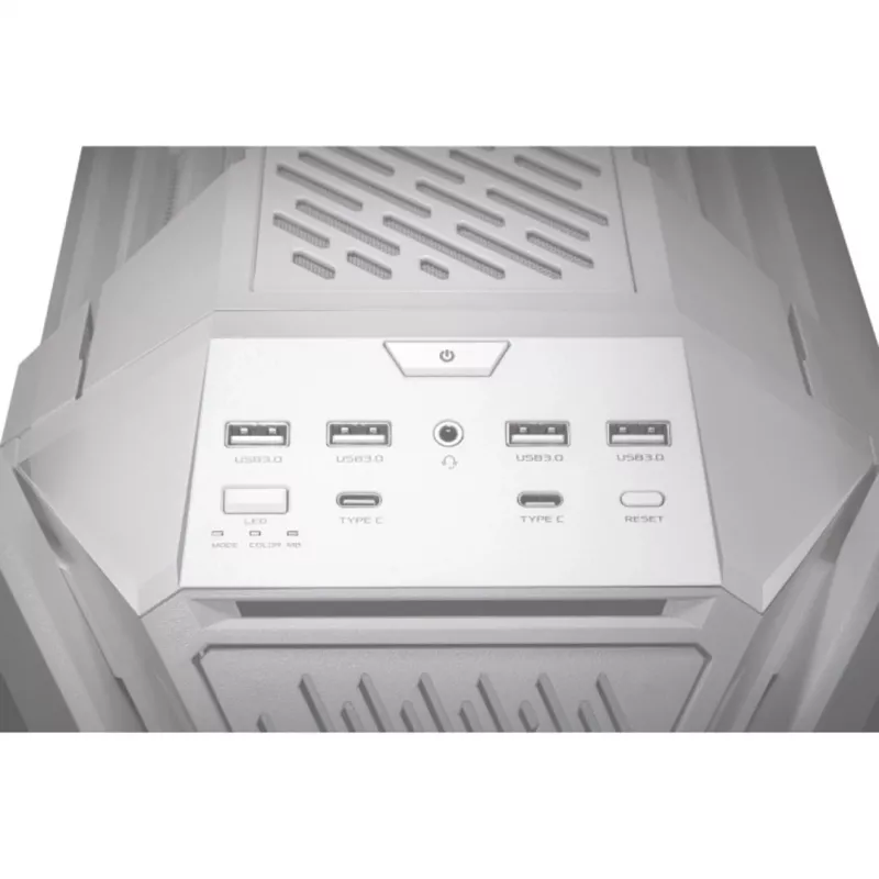 ASUS ROG GR701 Hyperion White, PC korpusas, Baltas, ATX, EATX, micro ATX, Mini-ITX, Aliuminis, Daugiaspalvis, Priekis