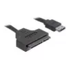 SATA kabelis DeLOCK ESATAP-100 0,5 m juodas
