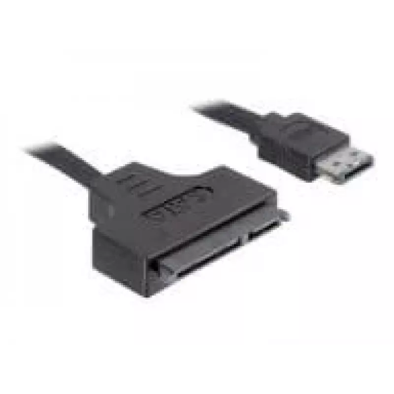 SATA kabelis DeLOCK ESATAP-100 0,5 m juodas