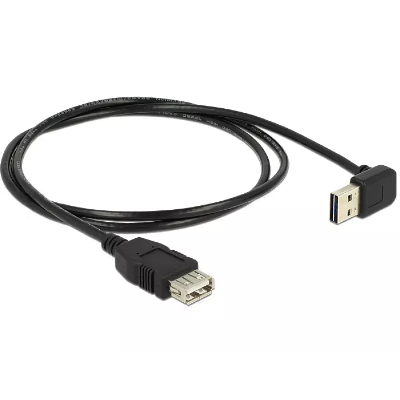USB laidas DeLOCK 1m USB 2.0-A į USB 2.0-A juodas