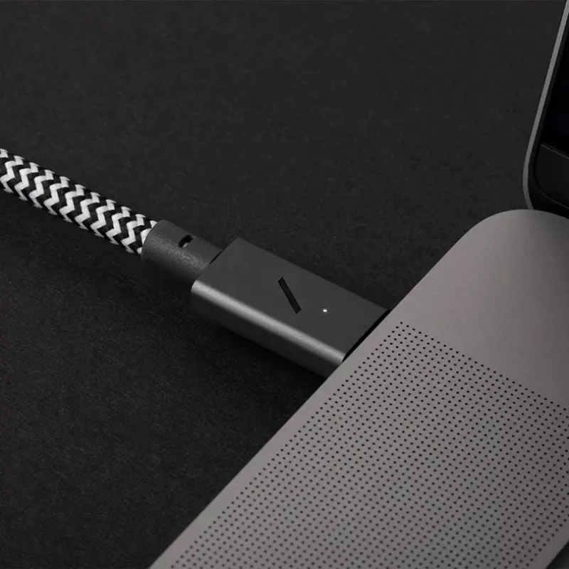 Laidas USB-C į USB-C Native Union Belt Cable Pro 240W, 2,4 m, USB 2.0, 0,48 Gbit/s, Žalias
