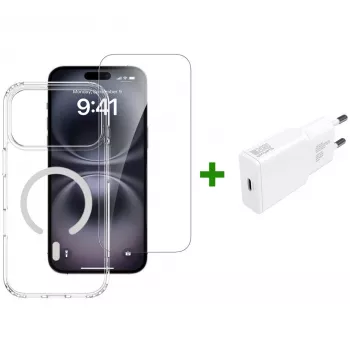 4smarts Border Case dėklas iPhone 17 Pro Max 17,5 cm permatomas baltas