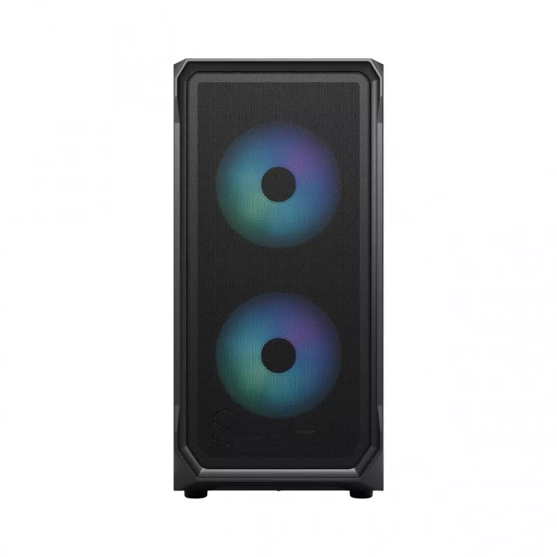 Fractal Design Focus 2 RGB Vidutinis Bokštas Kompiuterio Korpusas su Grūdintu Stiklu - Juodas