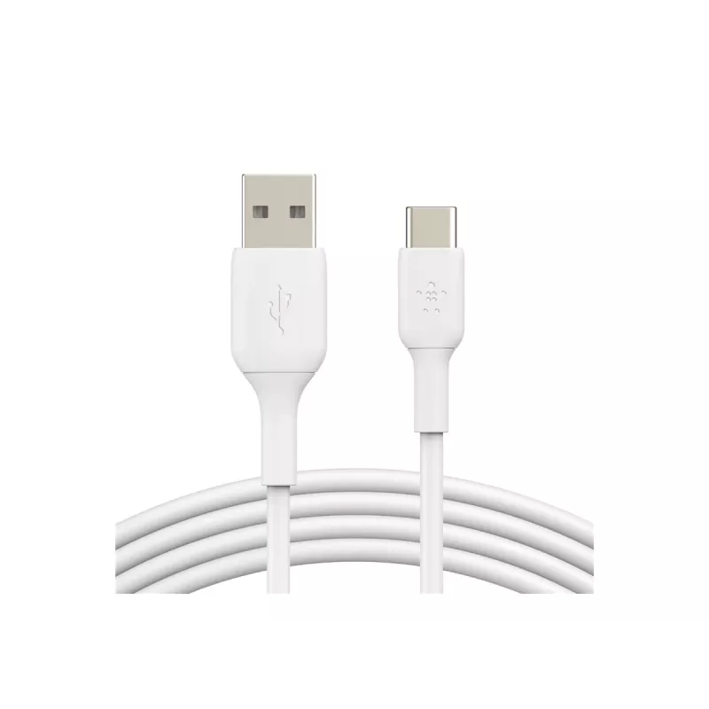 Laidas PVC USB-C į USB-A 15 cm Baltas