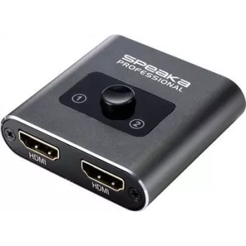 SpeaKa Professional SP-BDS-120 1+2 prievadų HDMI jungiklis Ultra HD 3840 x 2160 pikselių (SP-9261376)