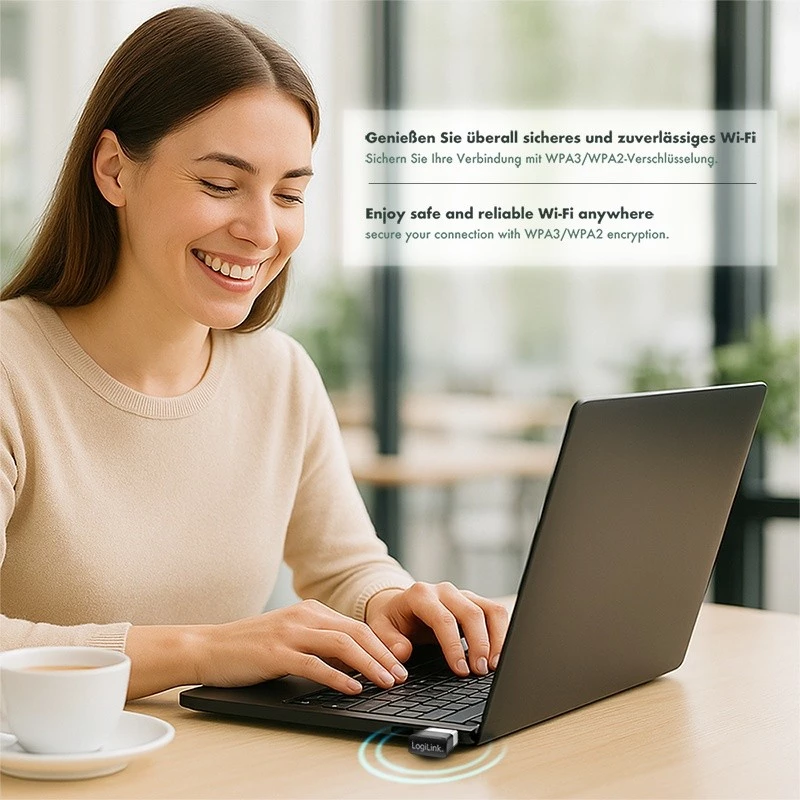 Belaidis USB WLAN adapteris, 11ac, 650 Mbit/s