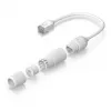 Tinklo ilgintuvas Ubiquiti UACC-Cable-Extender-C6A RJ-45 Cat6a 0,185 m Baltas
