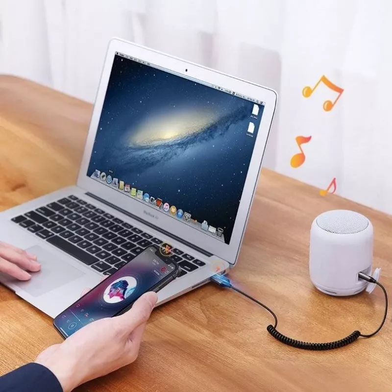 Bluetooth garso imtuvas UGREEN CM309 Bluetooth 5.0 USB su 3,5 mm AUX lizdu, juodas, 20–20000 Hz