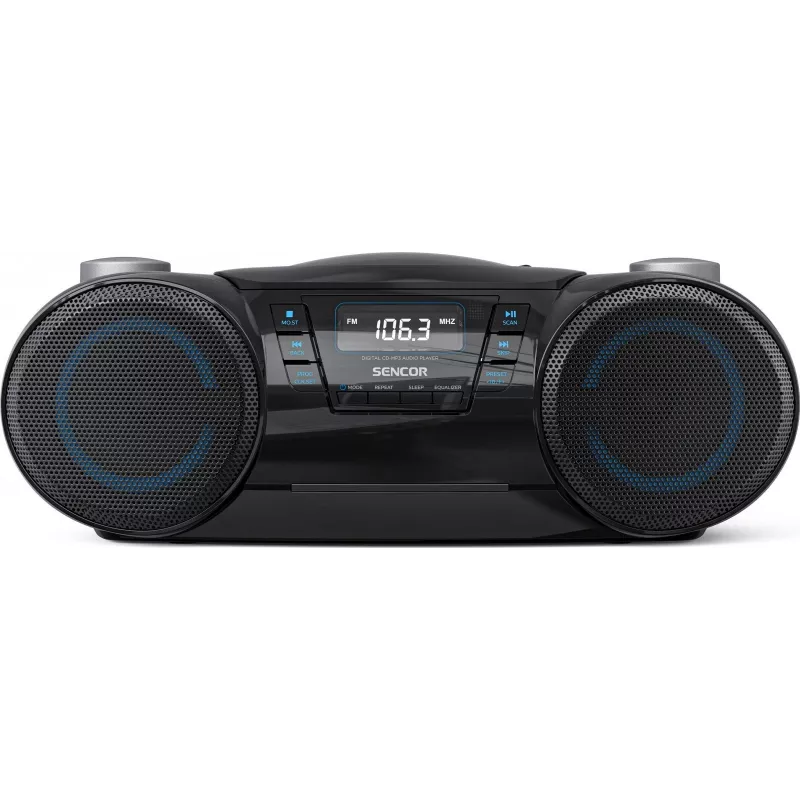 Nešiojamas Bluetooth grotuvas SENCOR SPT4710B – 20 W, Bluetooth 5.3, CD/USB/FM