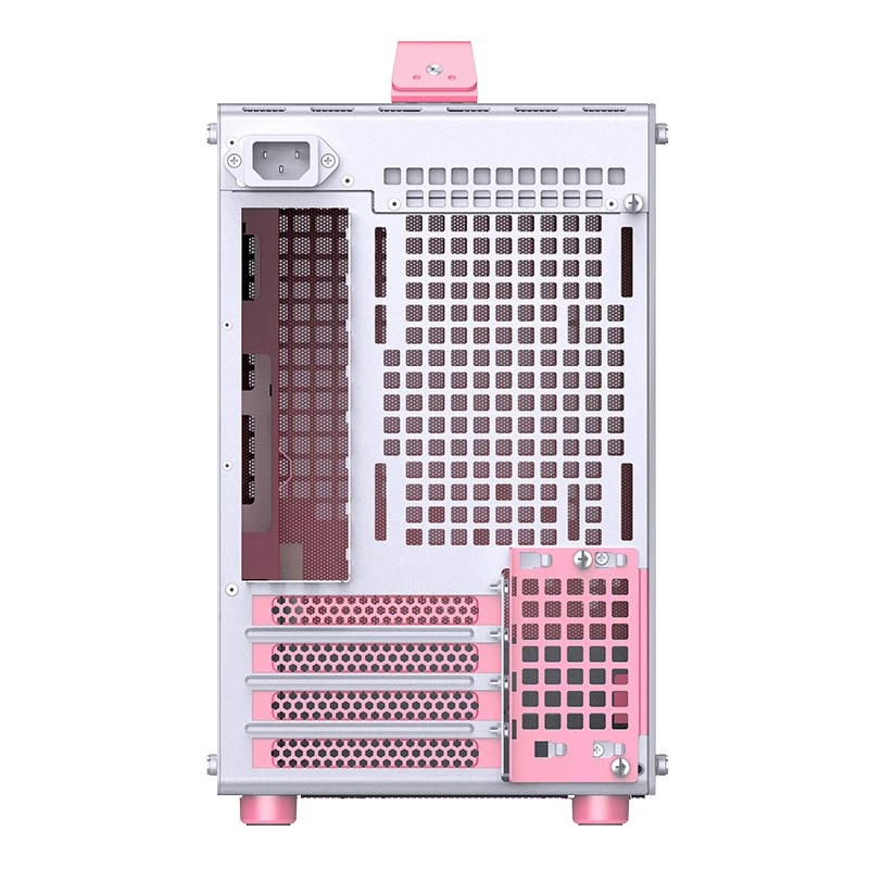 JONSPLUS MATX dėklas su rankena Z20 - balta-rožinė