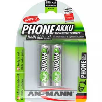 Baterija Ansmann Blister 2 vnt. DECT Accu AA 800 mAh