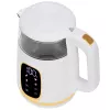 Elektrinis virdulys Adler AD 1305WG – 1,7 l, 2200 W, stiklas/plastikas, baltas/auksinis/permatomas
