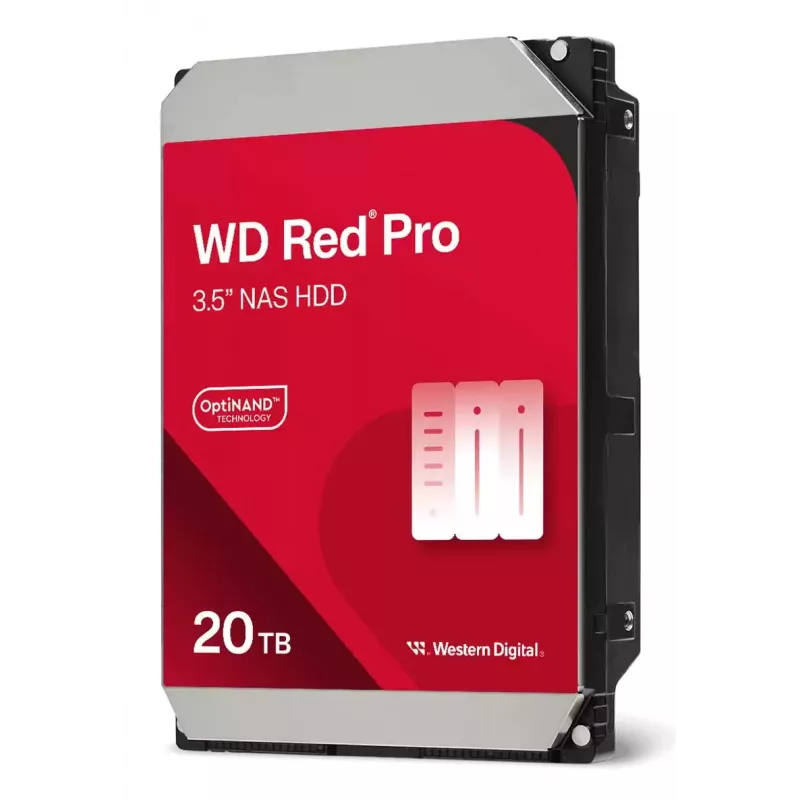 Vidinis kietasis diskas Western Digital Red Pro WD202KFGX 20 TB 7200 RPM 512 MB 3.5 Serial ATA III