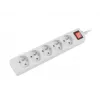 Prailginimo laidas Lanberg PS1-05E-0300-W 3m 5 kištukinių lizdų vidaus/lauko naudojimui baltas