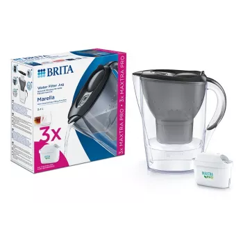 BRITA Marella 2,4 l mėlynas vandens filtras su 3 MAXTRA PRO Pure Performance kasetėmis