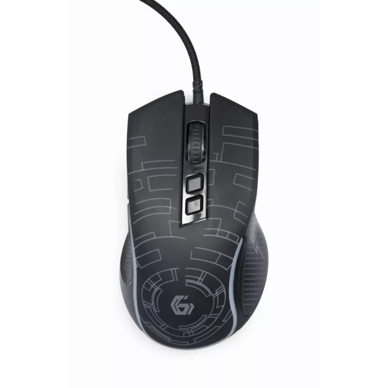 Gembird MUSG-RGB-01 pelė, skirta dešinei rankai, USB-A, 3600 DPI