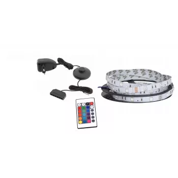 2 vnt. RGB šviestuvai po spintele cama meble QIU, montuojami ant paviršiaus, maitinami iš tinklo