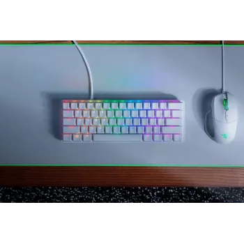 RAZER Huntsman Mini Mercury Edition klaviatūra su Purple Switch (JAV išdėstymas)