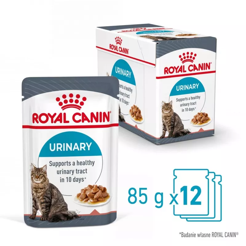 Šlapias kačių ėdalas Royal Canin Urinary Care suaugusiems paukštienos 85 g paketėlis (12 vnt.)