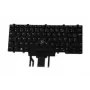 Dell W93F7 klaviatūra (prancūziškas AZERTY išdėstymas, su foniniu apšvietimu) Latitude E5450/E7450
