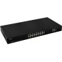 PULSAR SF116 valdomas tinklo jungiklis Fast Ethernet (10/100) PoE 1U juodas