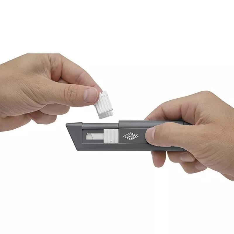 Kanceliarinis peilis WEDO 79 810 antracito ir baltos spalvos