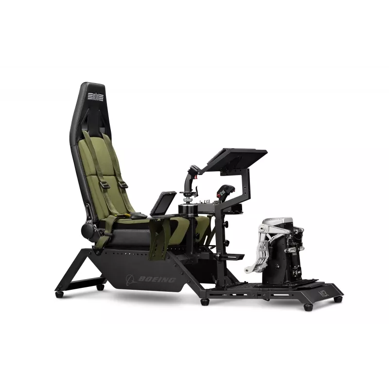 Next Level Racing Flight Simulator Boeing Military 396055 sėdynė – specializuota aviacinė kėdė su vairalazdės ir pedalų tvirtinimo vietomis