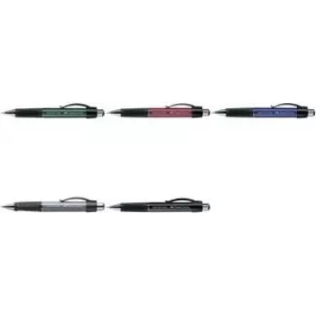 Tušinukas Faber-Castell 140789 – mėlyna rašalo spalva, trikampis juodai pilkas korpusas, 1 vnt.