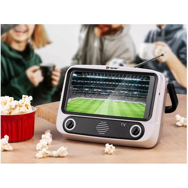 Mobilus stovas TRACER T-MLX48046 su Bluetooth garsiakalbiu, reguliuojamu telefonų/planšečių laikikliu