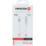 SWISSTEN Lightning į 3,5 mm garso adapteris SW-LIGHT-3.5MM-W, 15 cm laidas