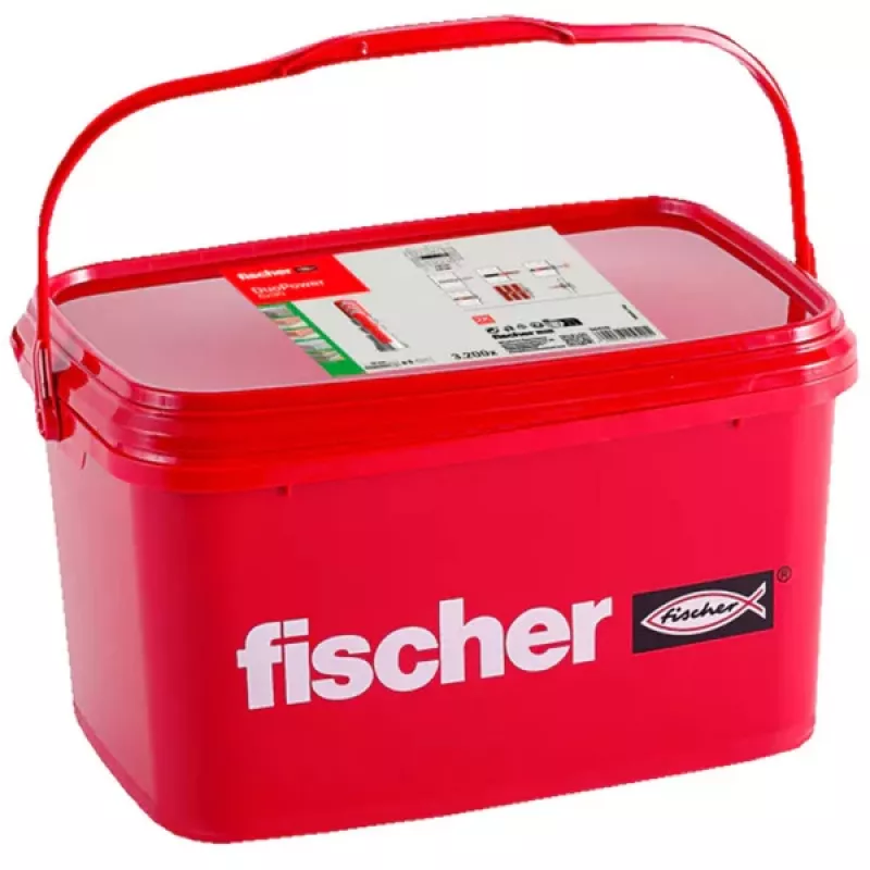Sieninis kaištis FISCHER DuoPower 6x30, universalus kaištis kietoms ir tuščiavidurėms medžiagoms