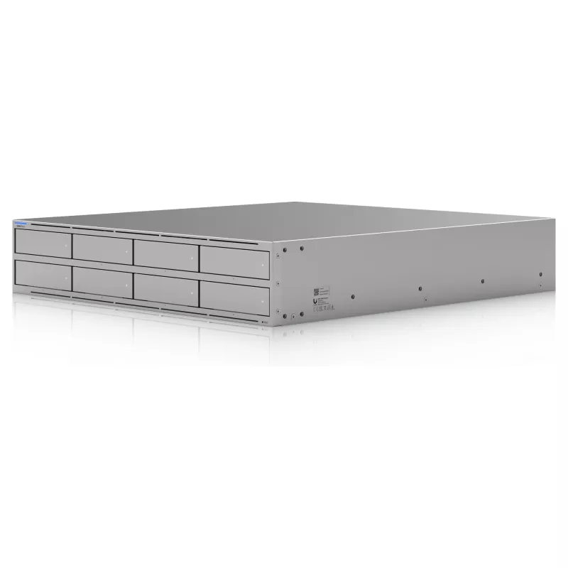 Ubiquiti UniFi UNAS Pro 8 tinklo saugykla, 2HE, montuojama į stelažą, 10 Gbps, 8x HDD / 2x M.2 lizdai, „UniFi“ integracijos (UNAS-PRO-8)