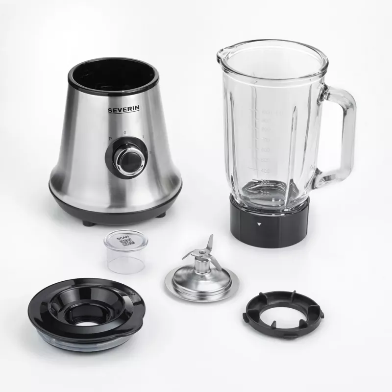Severin SM 3734 stalo blenderis juodas - nerūdijantis plienas 1 l 500 W maišytuvas (SM 3734)