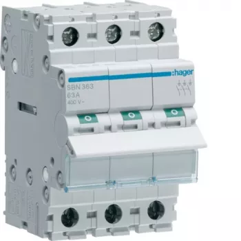 Automatinis jungiklis Hager SBN363 3 moduliai